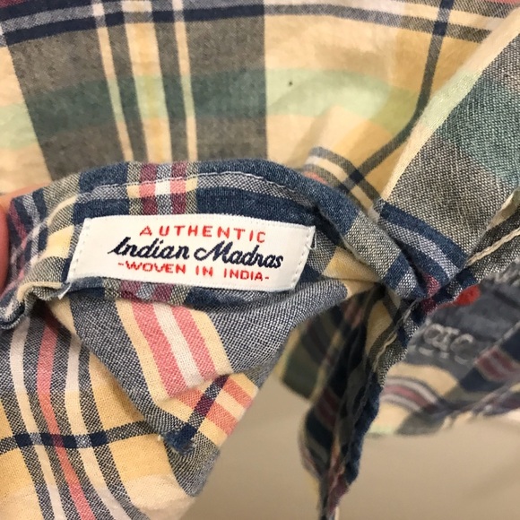 Polo Ralph Lauren Madras Plaid Shirt XS Patchwork star boyfriend fit relaxed - Picture 14 of 16